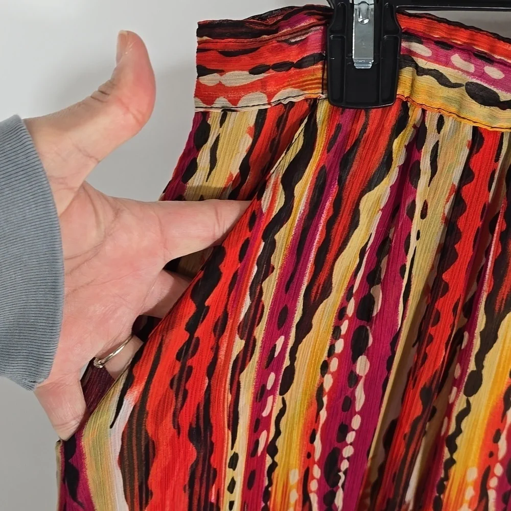 {Peter Nygard} Women's Button Front Animal Print Skirt - Size 10 - Picture 7 of 12
